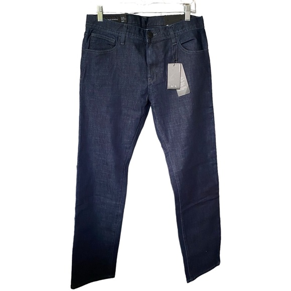 NWT Armani Exchange AX Relaxed Straight Ample Droite Jeans Mens 30 30x31
